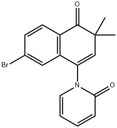 1-(7-bromo-3,3-dimethyl-4-oxo-3,4-dihydronaphthalen-1-yl)pyridin-2(1H)-one Structure