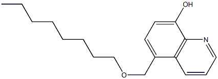 5-octyloxymethyl-8-hydroxyquinoline Structure