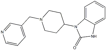 1-[1-(PYRIDIN-3-YLMETHYL)PIPERIDIN-4-YL]-1,3-DIHYDRO-2H-BENZIMIDAZOL-2-ONE Structure