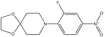 8-(2-FLUORO-4-NITROPHENYL)-1,4-DIOXA-8-AZASPIRO[4.5]DECANE Structure