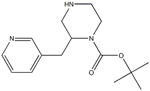 2-PYRIDIN-3-YLMETHYL-PIPERAZINE-1-CARBOXYLIC ACID TERT-BUTYL ESTER Structure