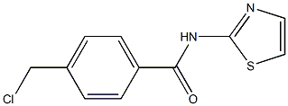4-CHLOROMETHYL-N-THIAZOL-2-YL-BENZAMIDE 구조식 이미지