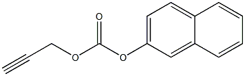 CARBONIC ACID NAPHTHALEN-2-YL ESTERPROP-2-YNYL ESTER 구조식 이미지