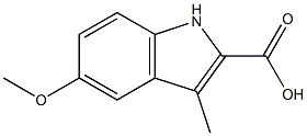 5-METHOXY-3-METHYL-1H-INDOLE-2-CARBOXYLIC ACID 구조식 이미지
