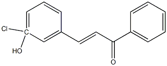 3-Chloro-3HydroxyChalcone 구조식 이미지