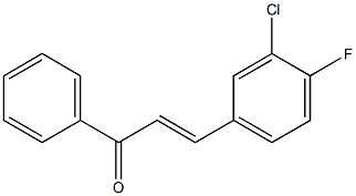 4Fluoro-3-ChloroChalcone 구조식 이미지