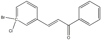 3Bromo-3-ChloroChalcone Structure
