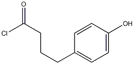 4-(4-hydroxyphenyl)Butyryl chloride 구조식 이미지