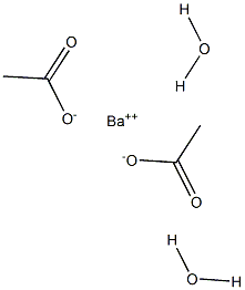 Barium acetate dihydrate 구조식 이미지