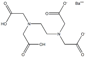 Barium dihydrogen EDTA Structure