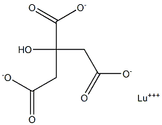 Lutetium(III) citrate 구조식 이미지