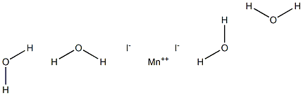 Manganese(II) iodide tetrahydrate 구조식 이미지