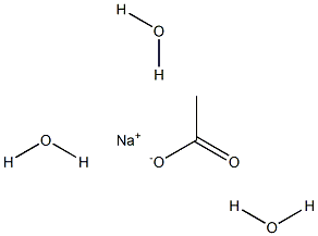 Sodium acetate trihydrate Structure