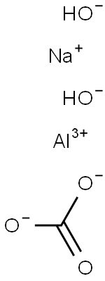 Sodium aluminum dihydroxide carbonate Structure