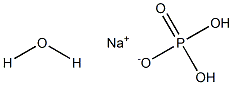 Sodium dihydrogen orthophosphate monohydrate 구조식 이미지