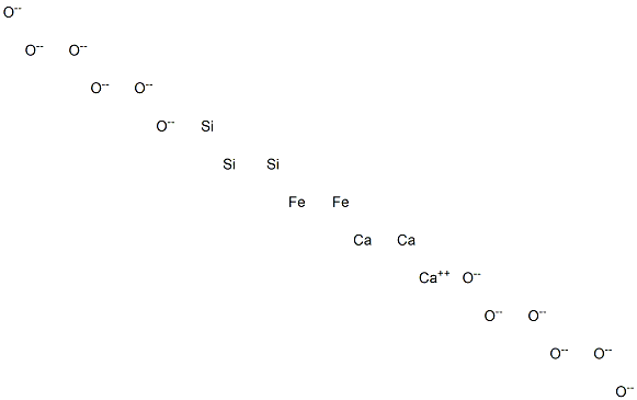 Tricalcium diiron trisilicon dodecaoxide Structure