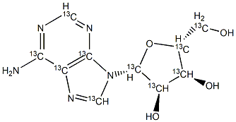 Adenosine-13C10 Structure