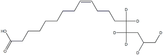 Oleic Acid-14,14,15,15,17,18-D6 Structure