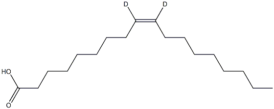 Oleic Acid-9,10-D2  (trans) Structure