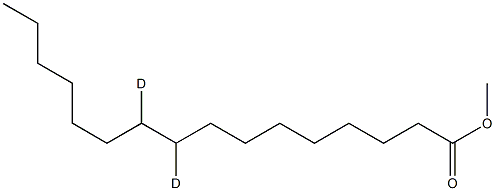 Palmitic Acid-9,10-D2 Methyl ester 구조식 이미지