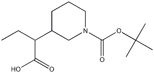 N-BOC-3-piperidine ethyl acetate Structure