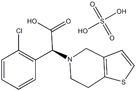 Clopidogrel hydrogen sulfate 구조식 이미지