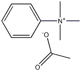 Phenyltrimethylammonium acetate Structure