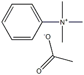 Phenyltrimethylammonium acetate 구조식 이미지