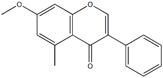5-Methyl-7-methoxyisoflavone Structure
