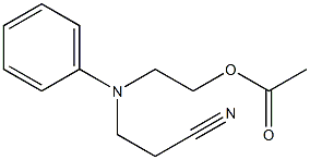 N-cyanoethyl-N-acetoxyethylaniline Structure