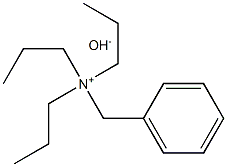 Benzyltripropylammonium hydroxide 구조식 이미지