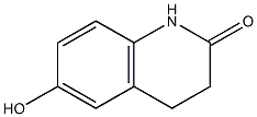 3,4-dihydro-6-hydroxy-2(1H)-quinolinone 구조식 이미지