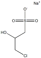 Sodium 3-chloro-2-hydroxypropane sulfonate Structure