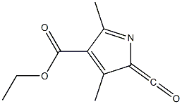 Ethyl 3,5-dimethyl-2-carbonylpyrrole-4-carboxylate Structure