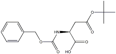 Benzyloxycarbonyl-L-aspartate-4-tert-butyl ester 구조식 이미지