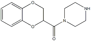 1,4-benzodioxan-2-carbonylpiperazine 구조식 이미지