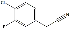 4-chloro-3-fluorophenylacetonitrile 구조식 이미지