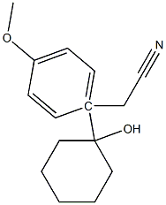 1-(hydroxycyclohexyl)-(4-methoxyphenyl)acetonitrile 구조식 이미지