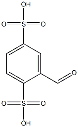 2-formyl-1,4-benzenedisulfonic acid Structure