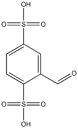 2-formyl-1,4-benzenedisulfonic acid 구조식 이미지