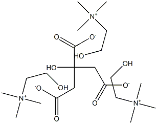 Tricholine citrate Structure