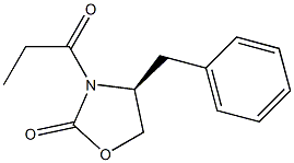 N-propionyl-(4S)-benzyl-2-oxazolidinone 구조식 이미지