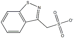 1,2-benzisothiazole-3-methanesulfonate 구조식 이미지