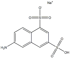 2-naphthylamine-5,7-disulfonic acid monosodium salt Structure