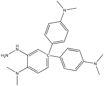 3,3-bis(4-dimethylaminophenyl)-6-dimethylaminophenylhydrazine 구조식 이미지