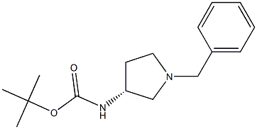 (R)-1-benzyl-3-tert-butoxycarbonylaminopyrrolidine Structure