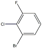 1-Bromo-2-chloro-3-fluoro benzene 구조식 이미지