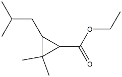 Ethyl 2,2-dimethyl-3-(2-methyl-1-propyl)cyclopropanecarboxylate 구조식 이미지