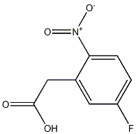 2-nitro-5-fluorophenylacetic acid Structure