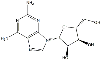 2,6-Diaminopurine-riboside 구조식 이미지
